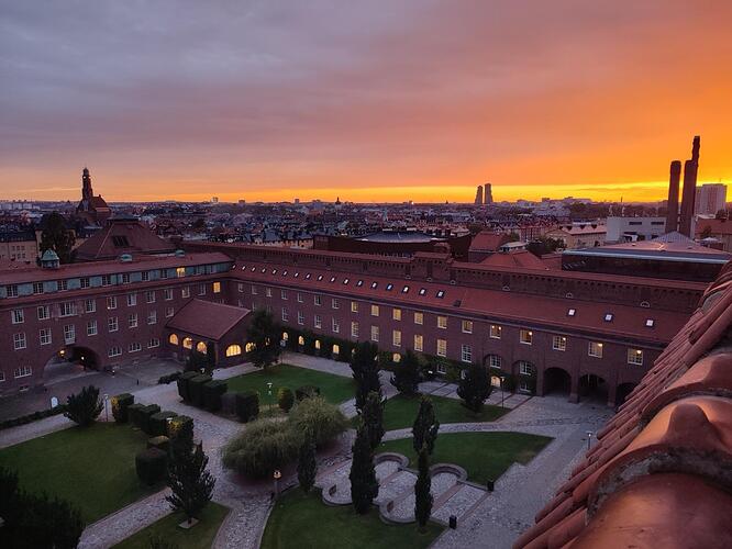 KTH main campus - view from the rooftop.